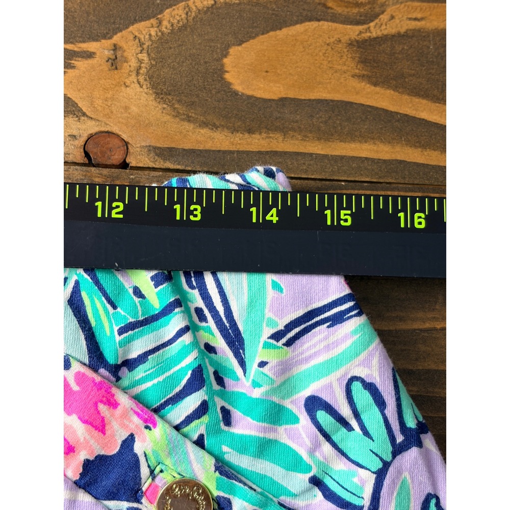 Lilly Pulitzer Madison Skort Womens M Purple Pink Floral Tropical Knit - Picture 3 of 10